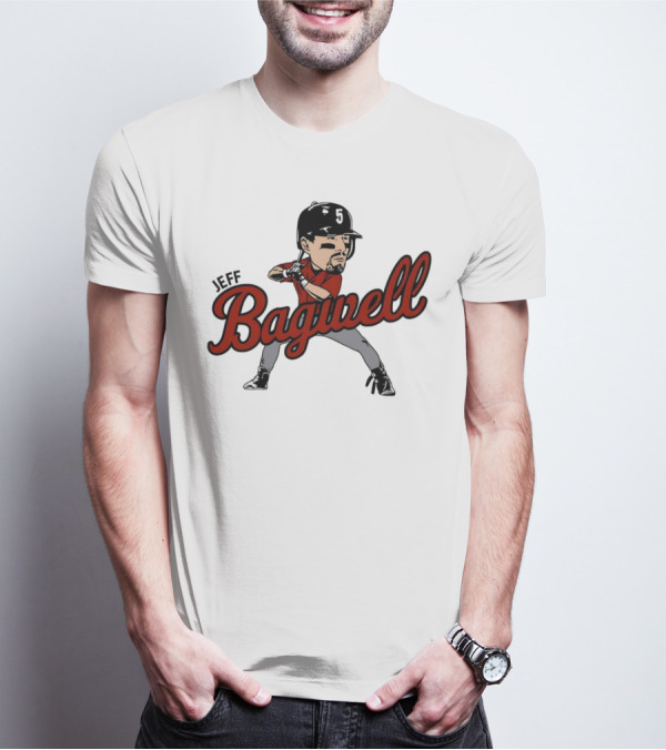 Jeff Bagwell Houston Astros Caricature Baseball T-Shirt