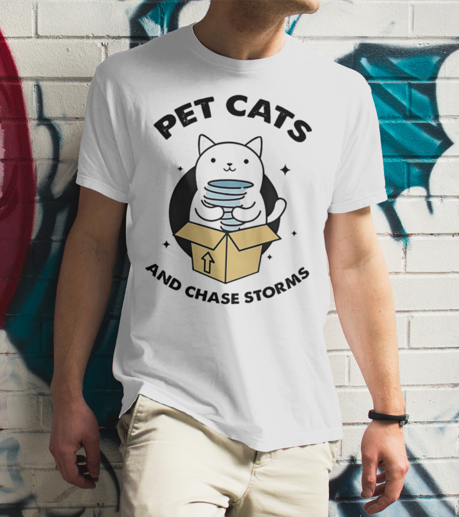 PET CATS AND CHASE STORMS BOX OF CAT TORNADOES T-Shirt