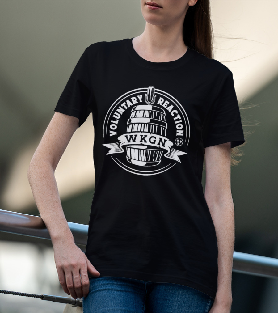Voluntary Reaction WKGN Microphone Barrel T-Shirt