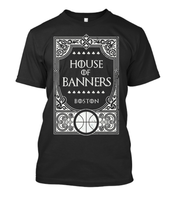 Boston House Of Banners Basketball Emblem T-Shirt