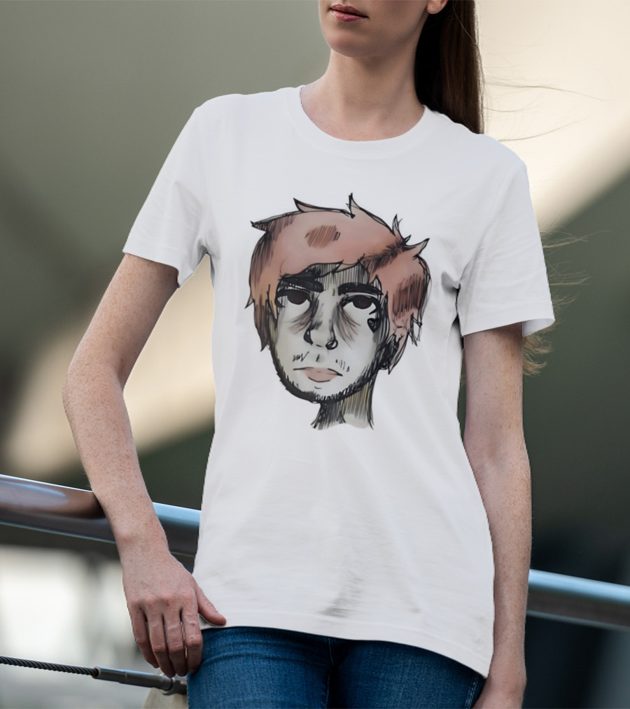 Lil Peep Teen Romance Anime Style Pink Hair T-Shirt