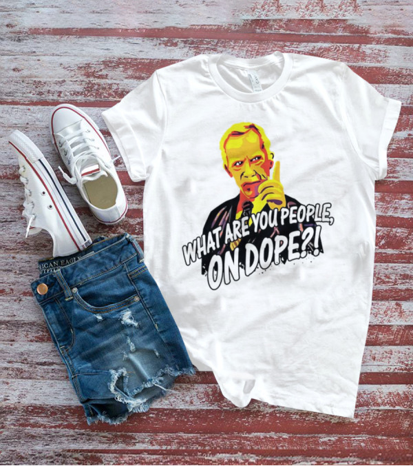 What Are You People On Dope Bold Pop Art Style Mr Hand T-Shirt
