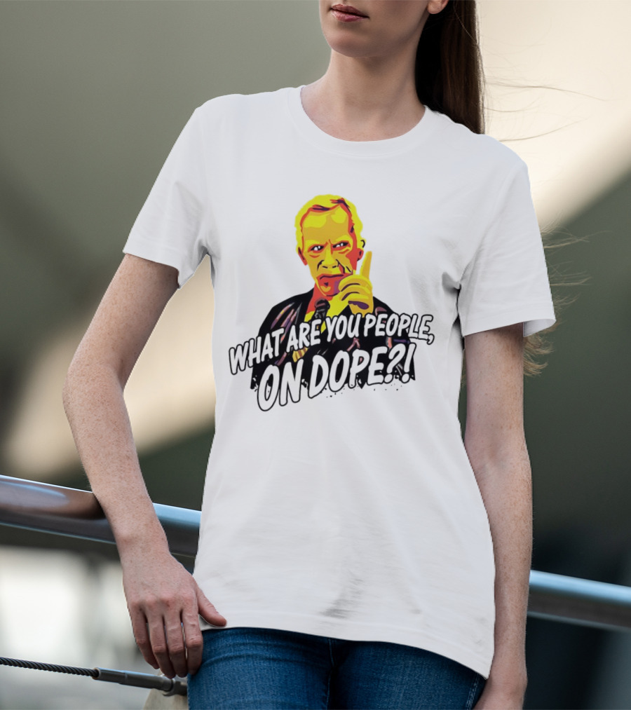 What Are You People On Dope Bold Pop Art Style Mr Hand T-Shirt