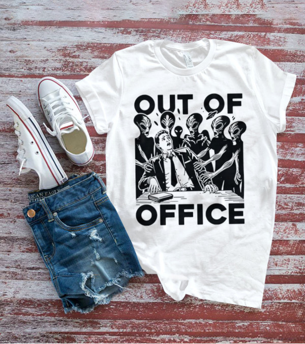 Out Of Office Surrounded By Aliens T-Shirt