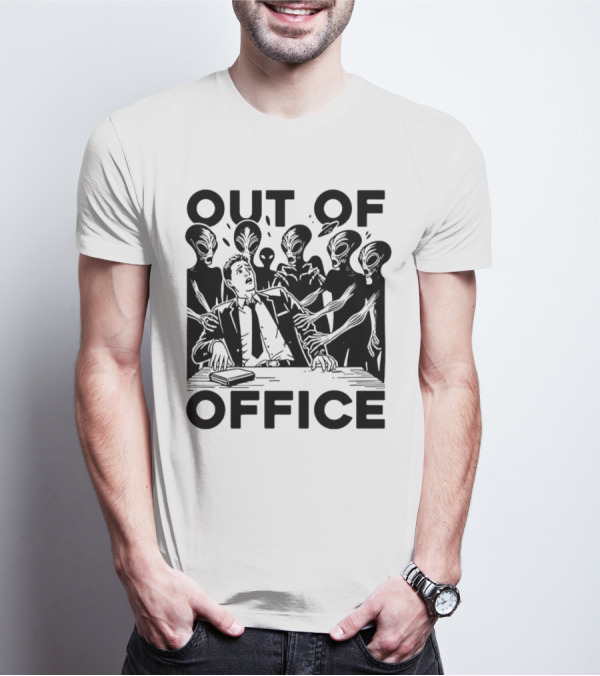 Out Of Office Surrounded By Aliens T-Shirt