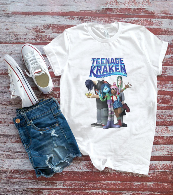 Teenage Kraken Animated Characters Ensemble T-Shirt
