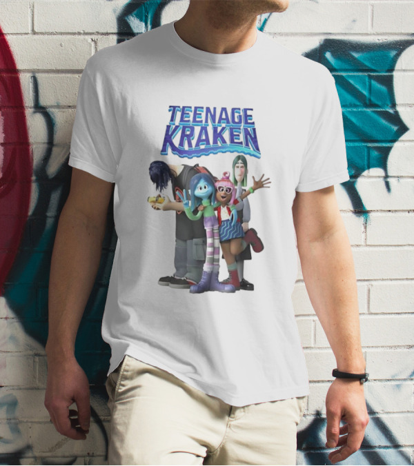 Teenage Kraken Animated Characters Ensemble T-Shirt