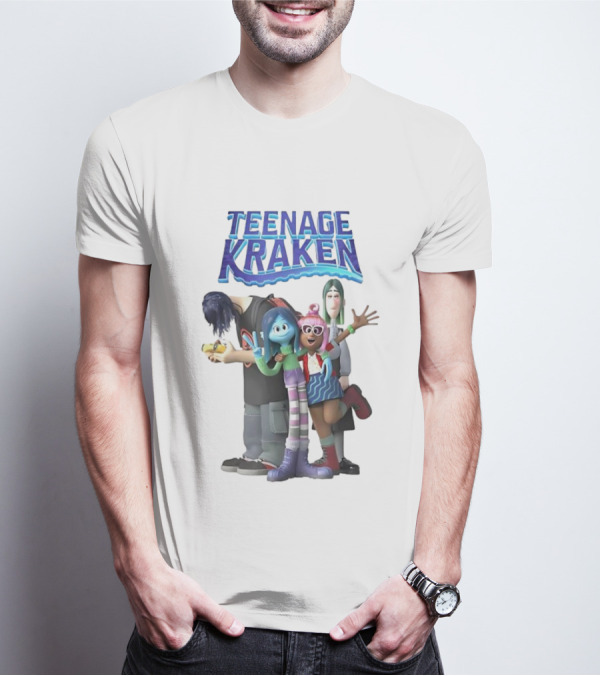 Teenage Kraken Animated Characters Ensemble T-Shirt