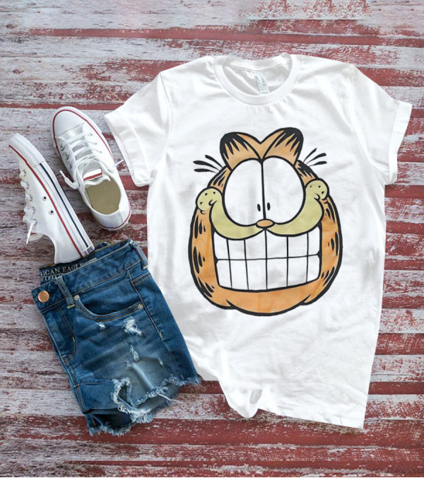 Garfield Big Face Classic Retro Comic Cat T-Shirt