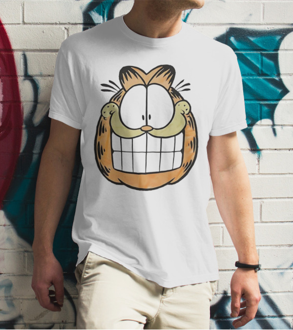 Garfield Big Face Classic Retro Comic Cat T-Shirt