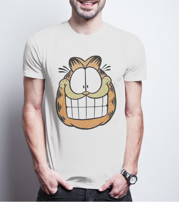 Garfield Big Face Classic Retro Comic Cat T-Shirt