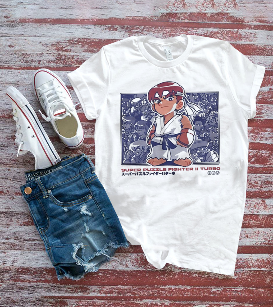Super Puzzle Fighter II Turbo Character Lineup T-Shirt