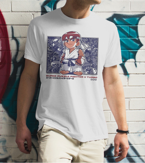 Super Puzzle Fighter II Turbo Character Lineup T-Shirt