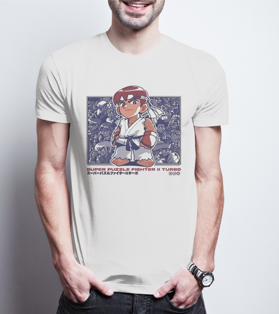 Super Puzzle Fighter II Turbo Character Lineup T-Shirt