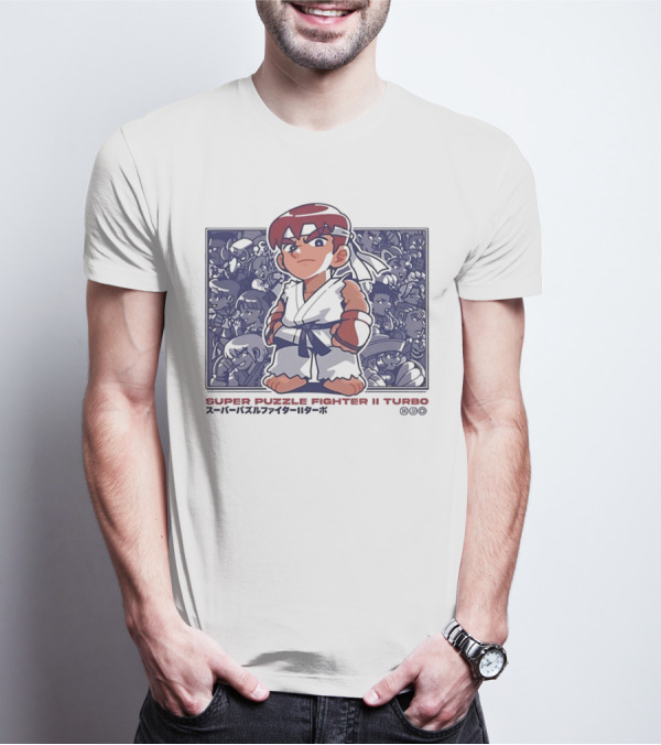 Super Puzzle Fighter II Turbo Character Lineup T-Shirt