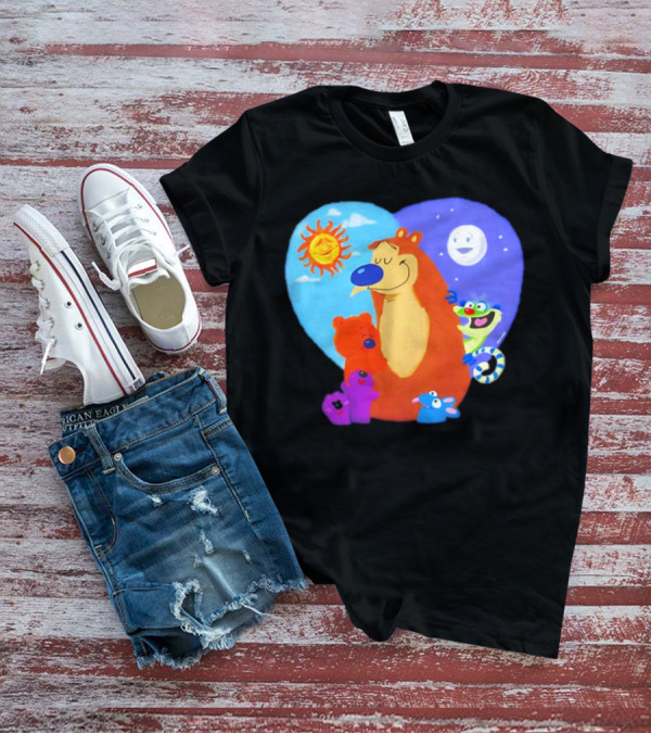 Bear In The Big Blue House Muppet History With Sun And Moon Characters T-Shirt