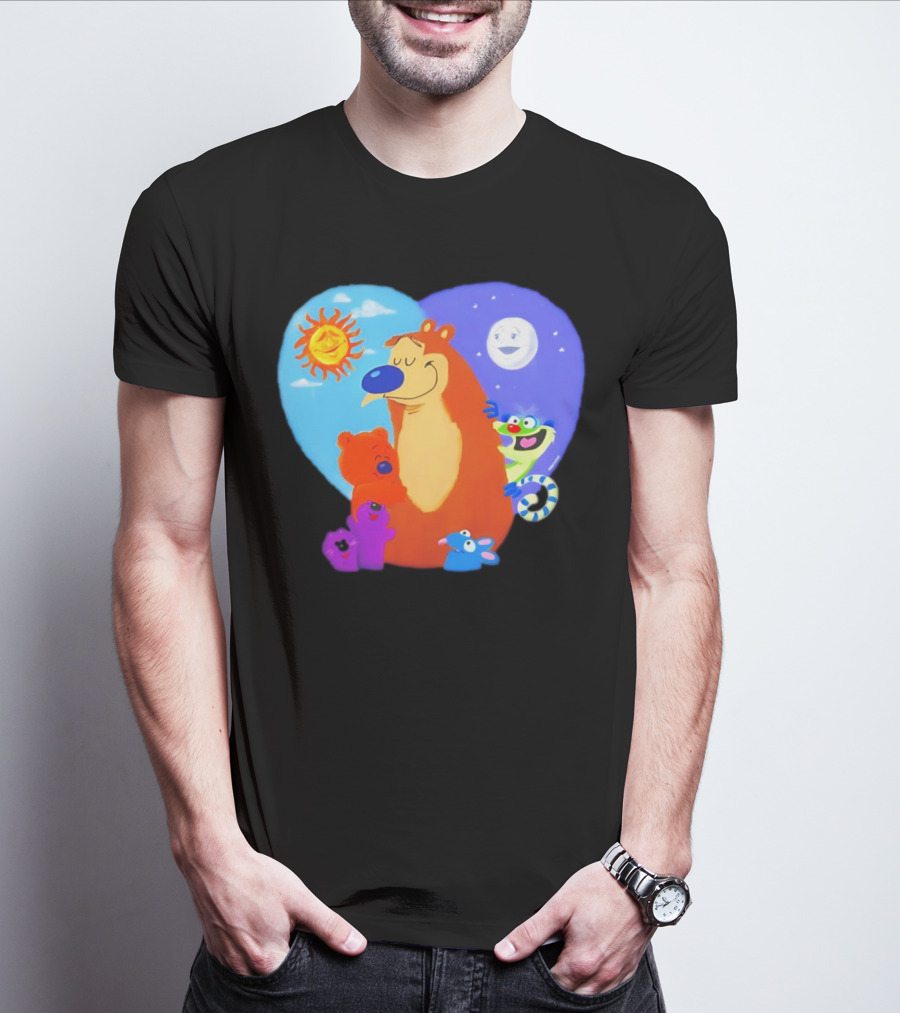 Bear In The Big Blue House Muppet History With Sun And Moon Characters T-Shirt