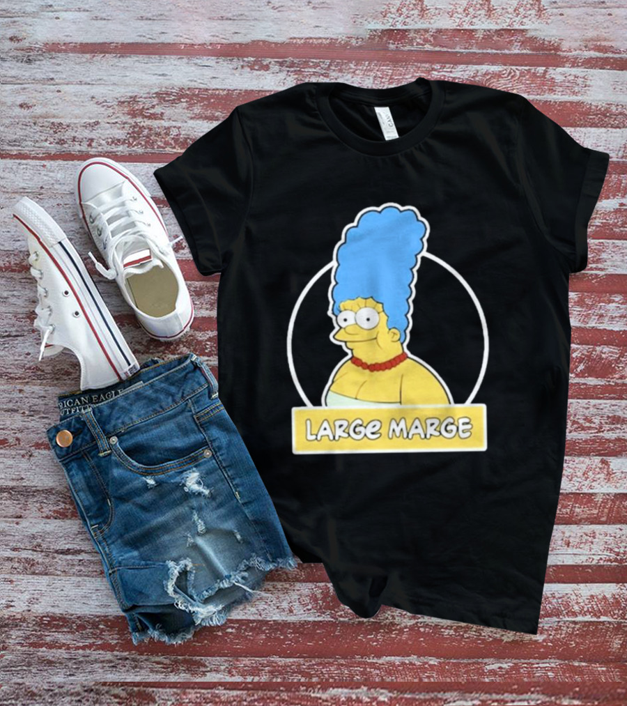 Justin Danger Nunley Large Marge Blue Hair Red Necklace Yellow Skin T-Shirt