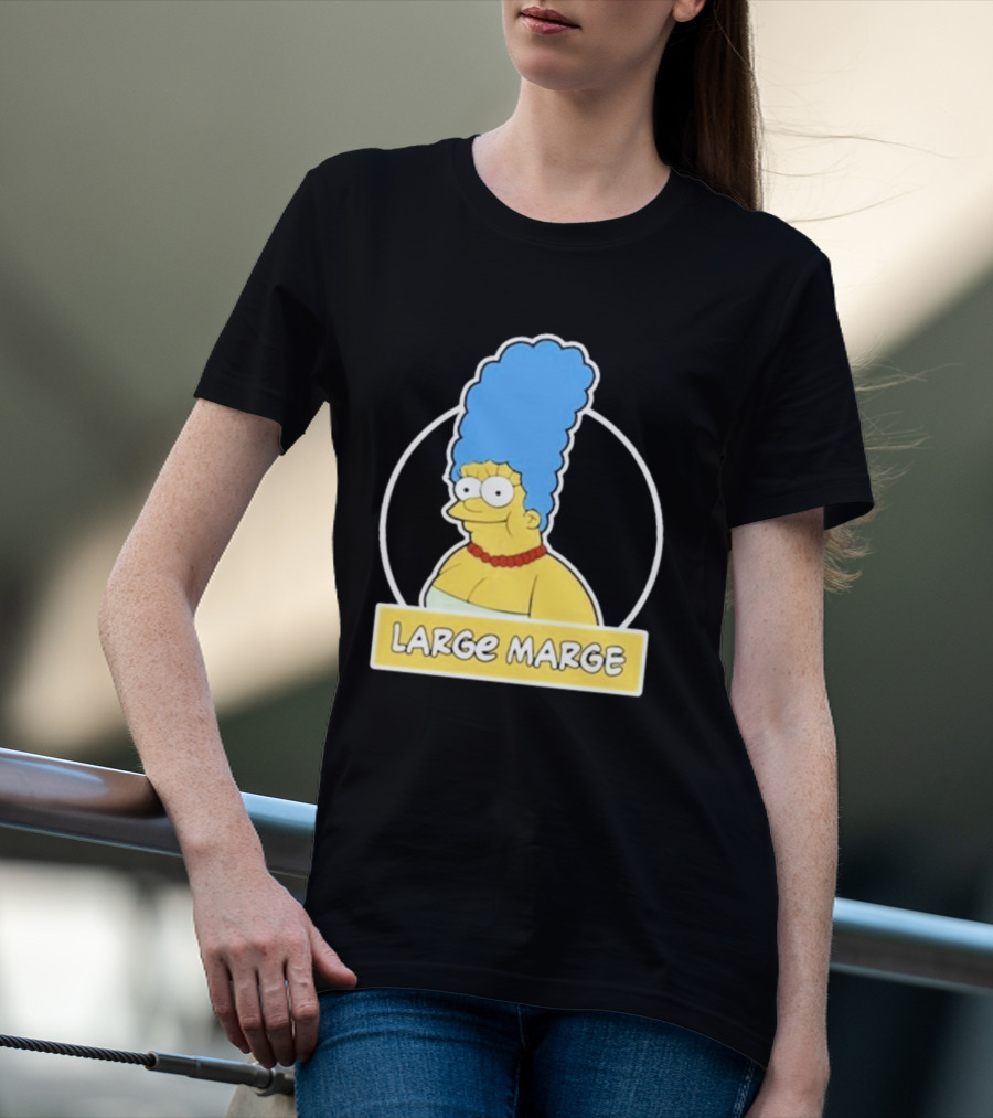 Justin Danger Nunley Large Marge Blue Hair Red Necklace Yellow Skin T-Shirt