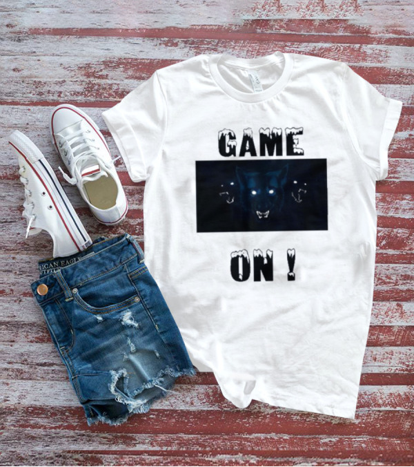 Wolvesden Game On Fierce Trio Wolf Face T-Shirt