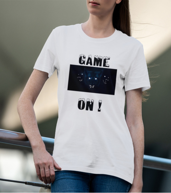Wolvesden Game On Fierce Trio Wolf Face T-Shirt
