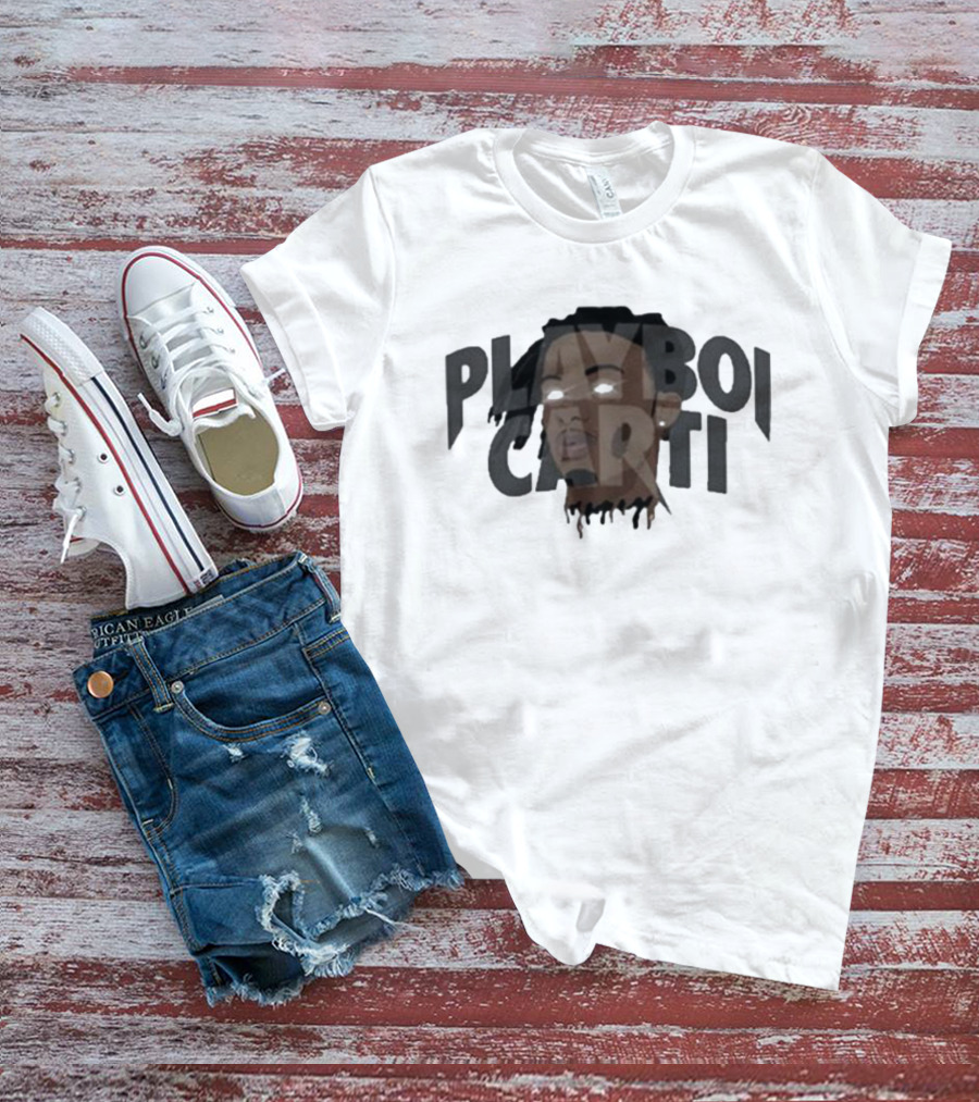 Playboi Carti Glow Eyes Portrait Dark T-Shirt