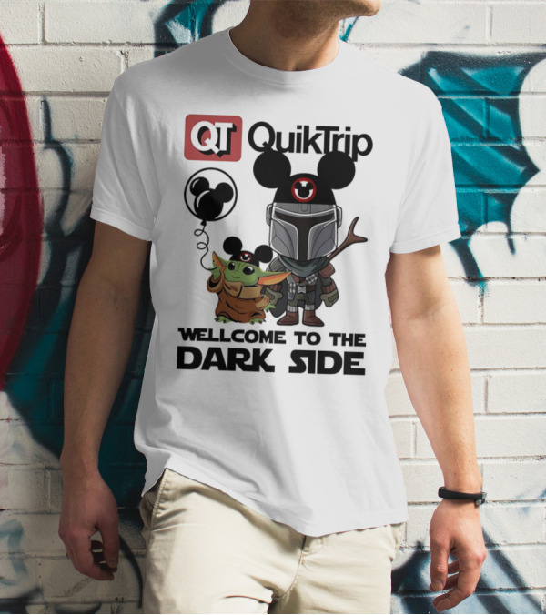 QT QuikTrip Mandalorian Baby Yoda Welcome To The Dark Side T-Shirt