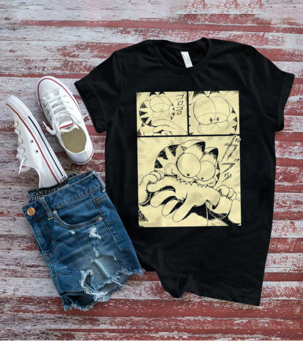 Garfield Beloved Orange Cat Manga Style Remix T-Shirt
