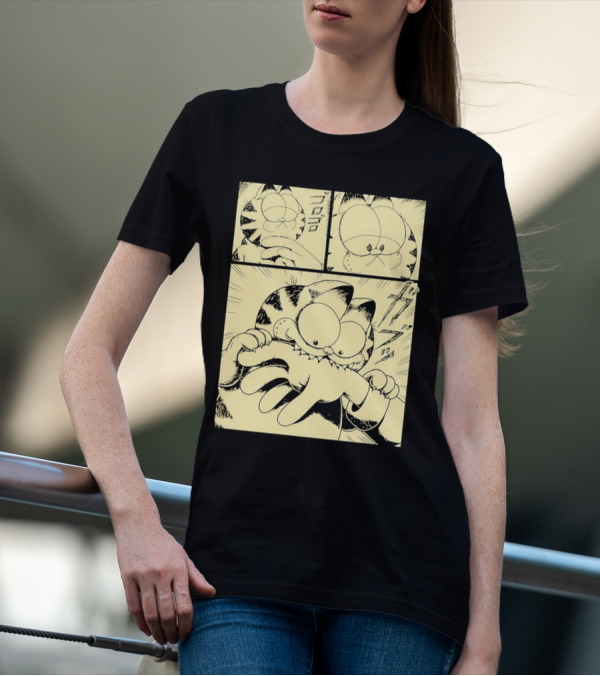 Garfield Beloved Orange Cat Manga Style Remix T-Shirt