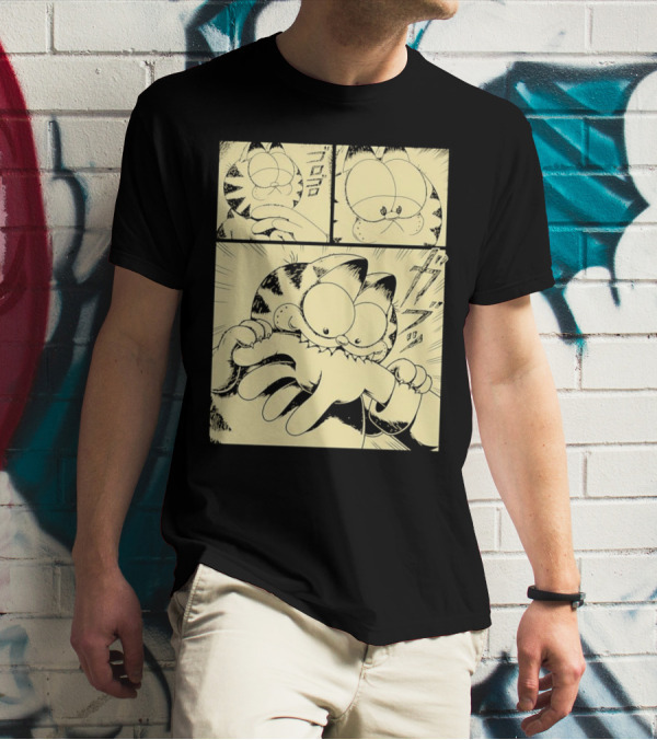 Garfield Beloved Orange Cat Manga Style Remix T-Shirt