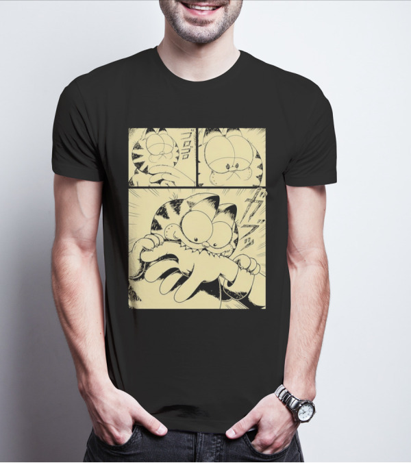 Garfield Beloved Orange Cat Manga Style Remix T-Shirt
