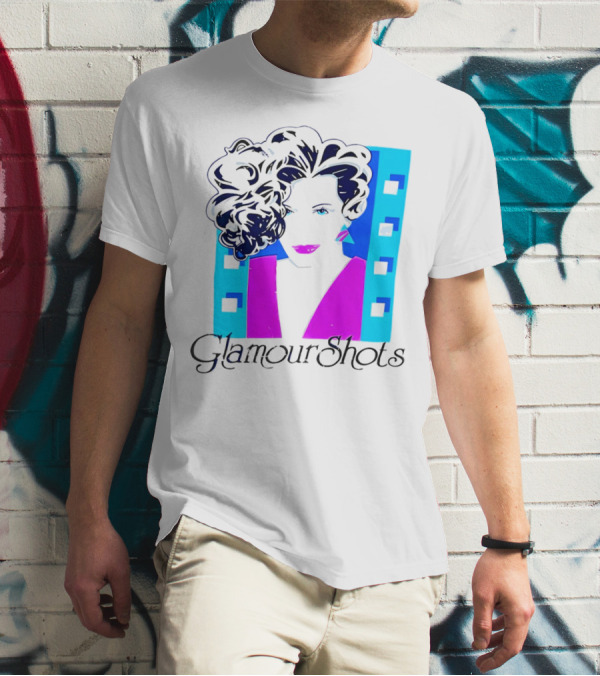 Retro 80s Glamour Shots Abstract T-Shirt