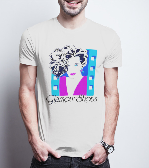 Retro 80s Glamour Shots Abstract T-Shirt
