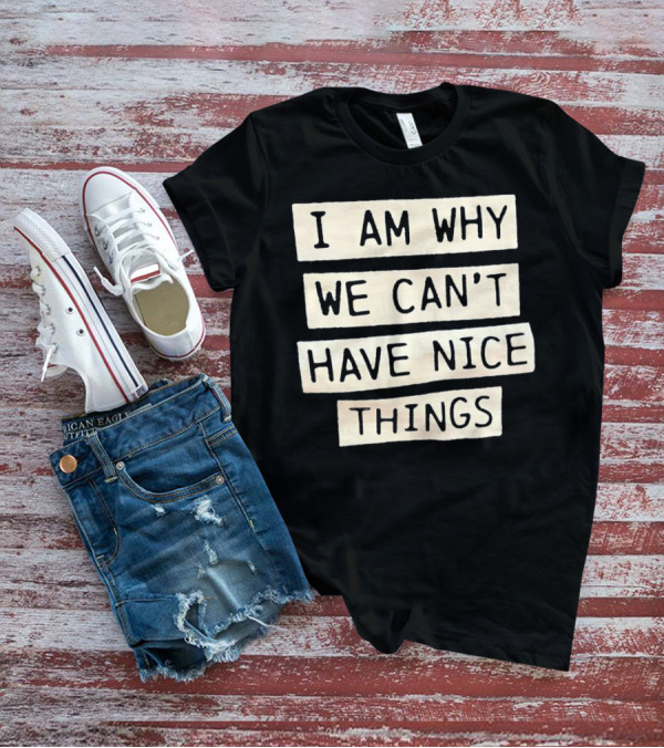 I Am Why We Can’t Have Nice Things Taylor Swift Inspired Phrase T-Shirt