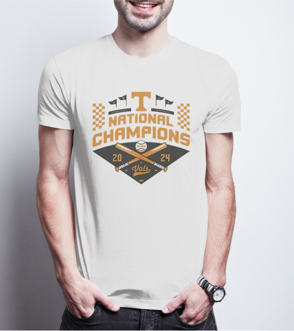 Tennessee Volunteers 2024 NCAA National Champions Vols Baseball T-Shirt
