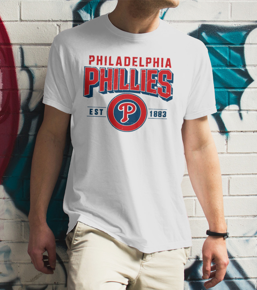 Philadelphia Phillies Est 1883 Vintage Logo P T-Shirt