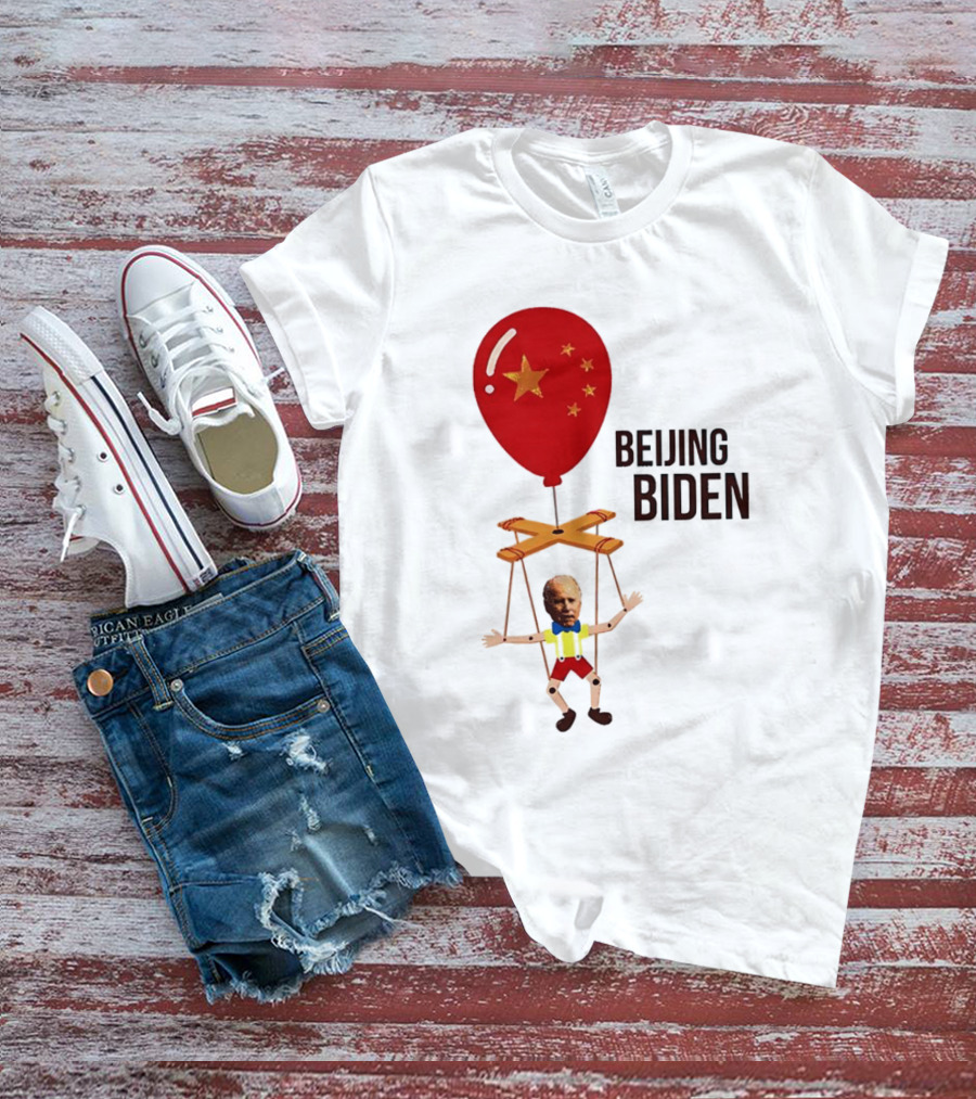 Beijing Biden Puppet Cartoon Balloon Stars T-Shirt