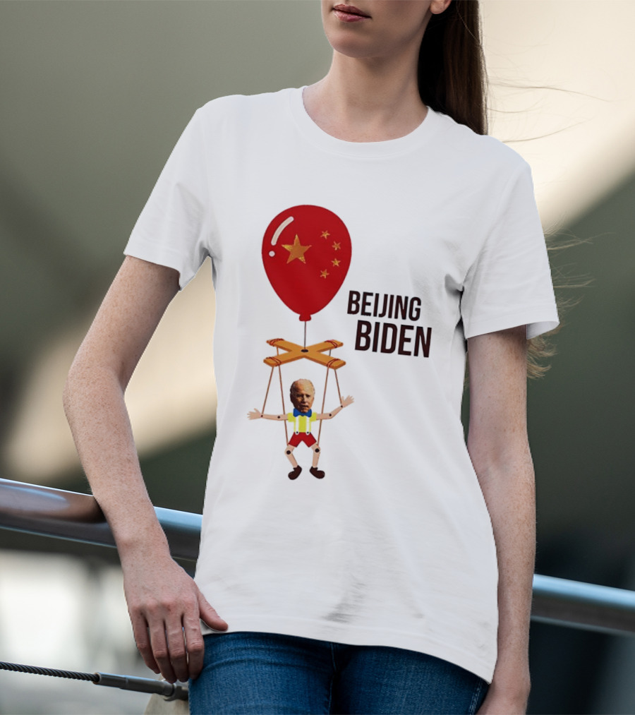 Beijing Biden Puppet Cartoon Balloon Stars T-Shirt