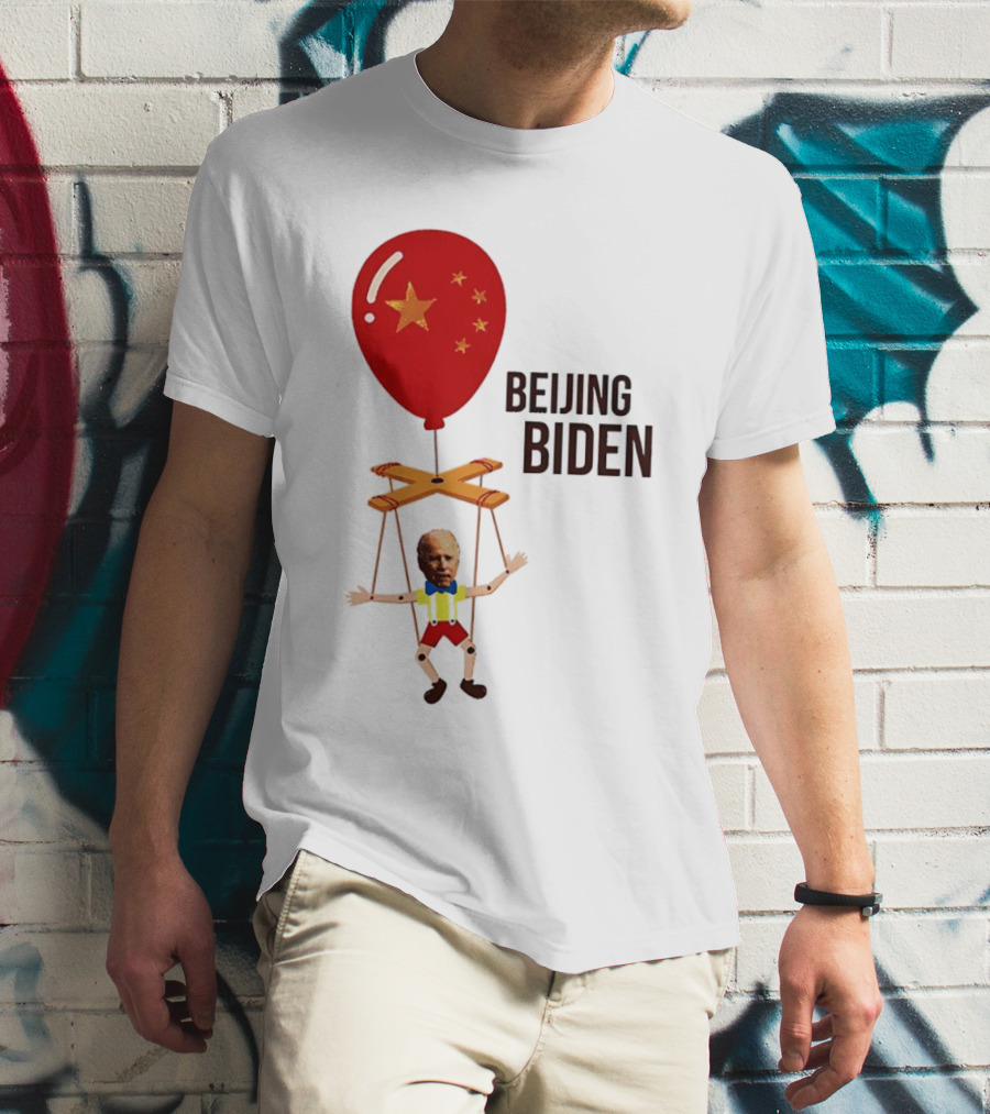 Beijing Biden Puppet Cartoon Balloon Stars T-Shirt