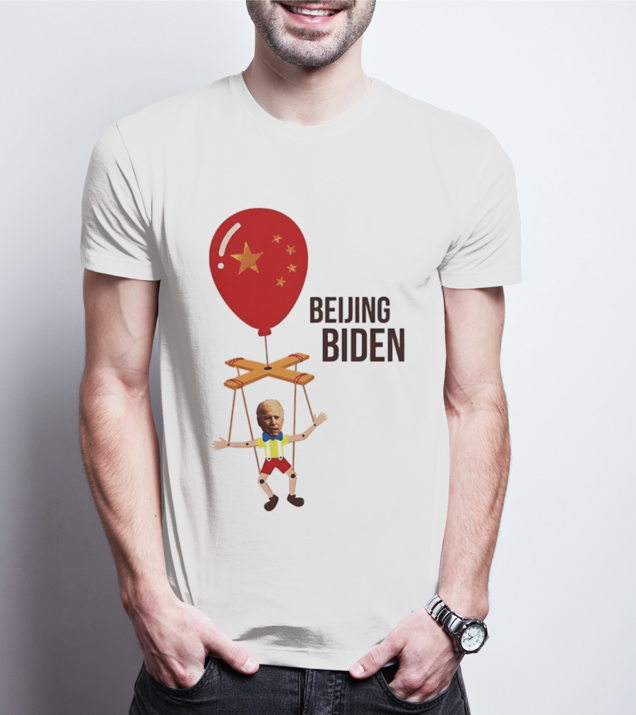 Beijing Biden Puppet Cartoon Balloon Stars T-Shirt