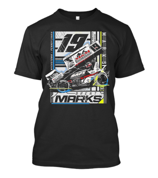 Brent Marks 19 Myerstown Pennsylvania Racing M&M Baps Graphics T-Shirt