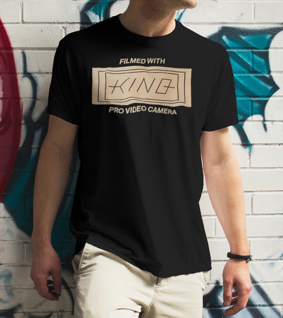 FILMED WITH KING PRO VIDEO CAMERA VINTAGE STYLE RECTANGLE T-Shirt