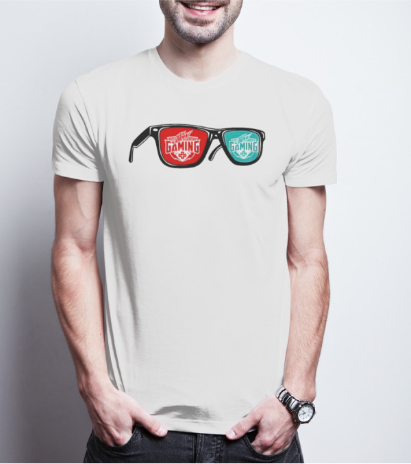 Gaming Spectacles Mtn Dew Red Blue Vibes T-Shirt