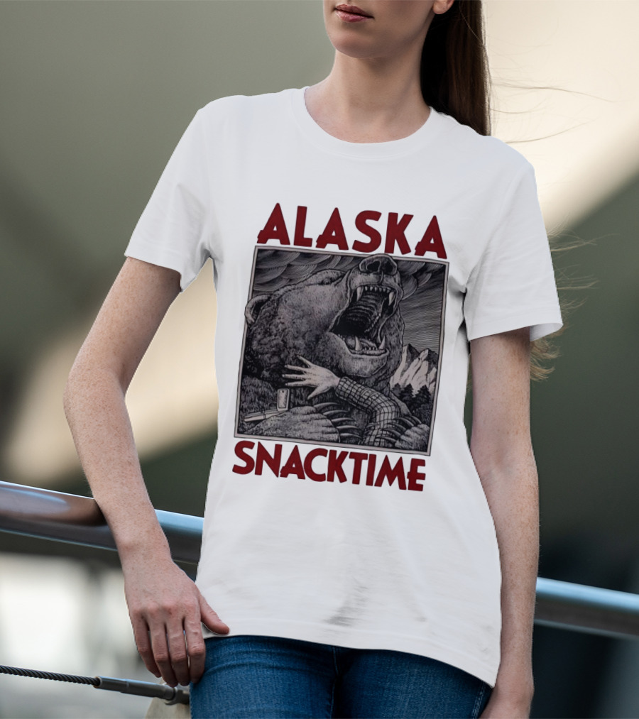 ALASKA SNACKTIME Bear Art By Ray Troll T-Shirt