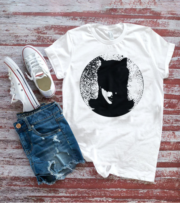 Batwoman The Boy Is Mine Dark Silhouette Circle T-Shirt