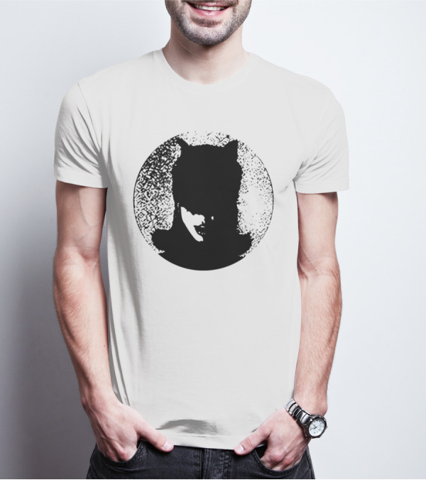 Batwoman The Boy Is Mine Dark Silhouette Circle T-Shirt