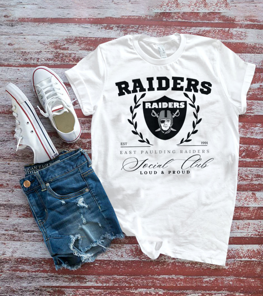 East Paulding Raiders Social Club Est 1991 Loud And Proud T-Shirt