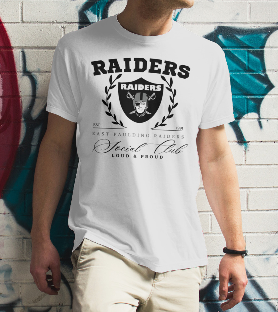 East Paulding Raiders Social Club Est 1991 Loud And Proud T-Shirt