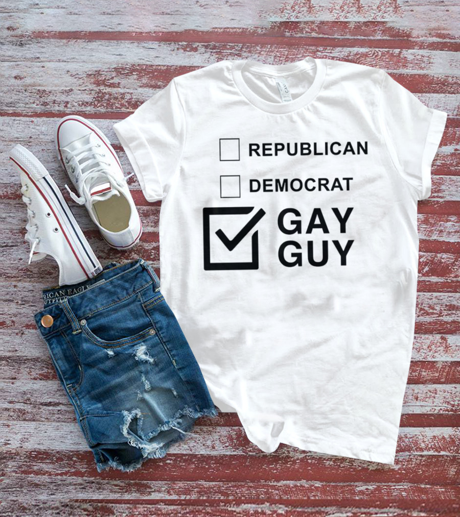 Republican Democrat Gay Guy Checkboxes T-Shirt
