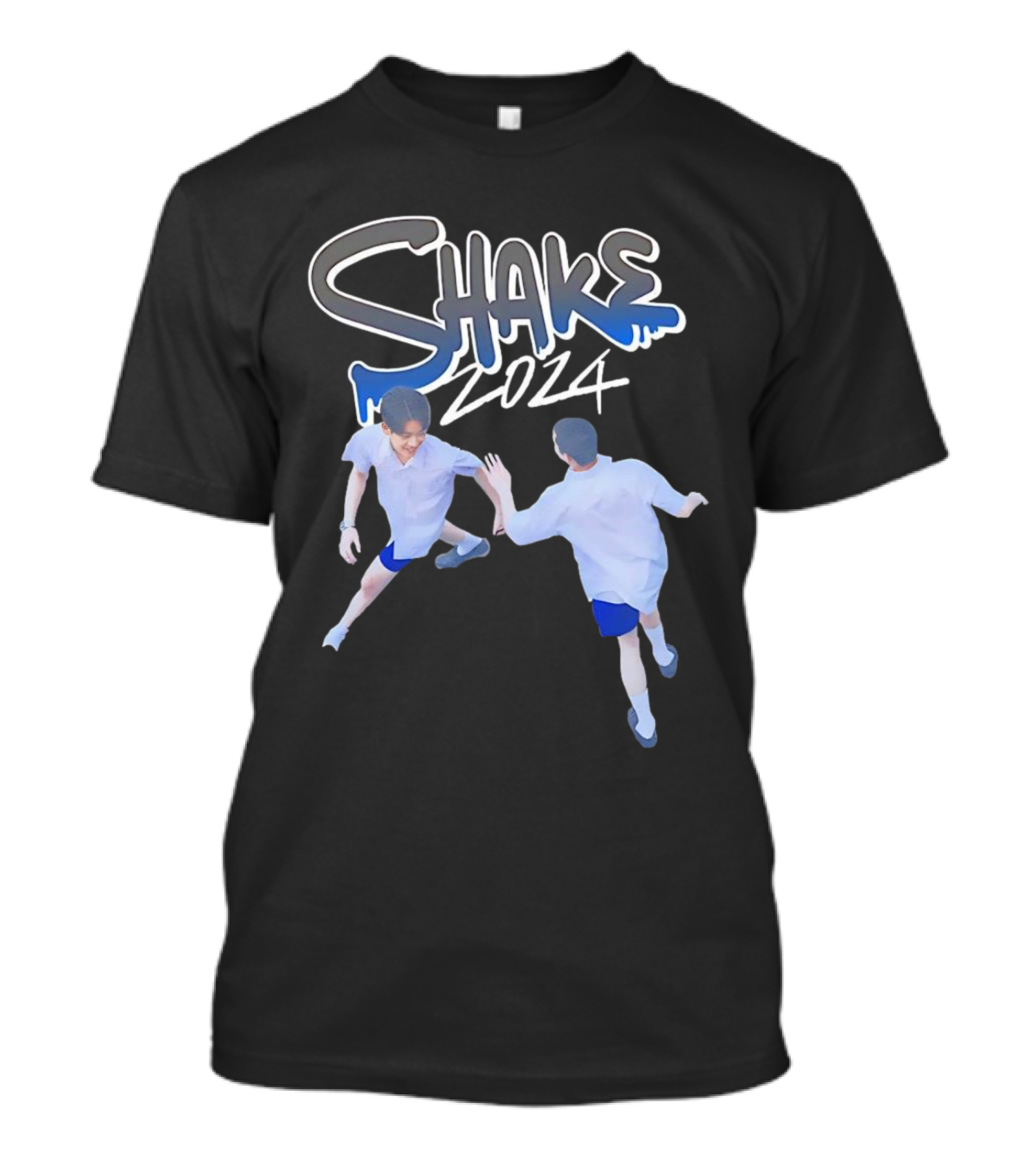 Shake Film 2024 Blue Drip With Dancing Twin Characters T-Shirt